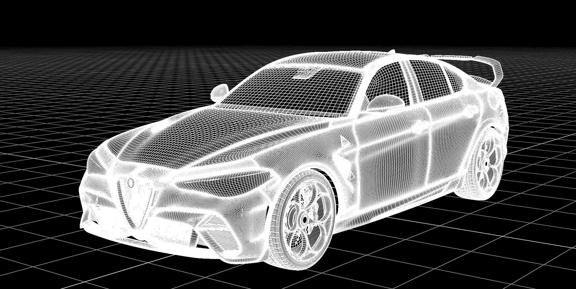 Alfa Romeo Giulia GTAm 3D model_5