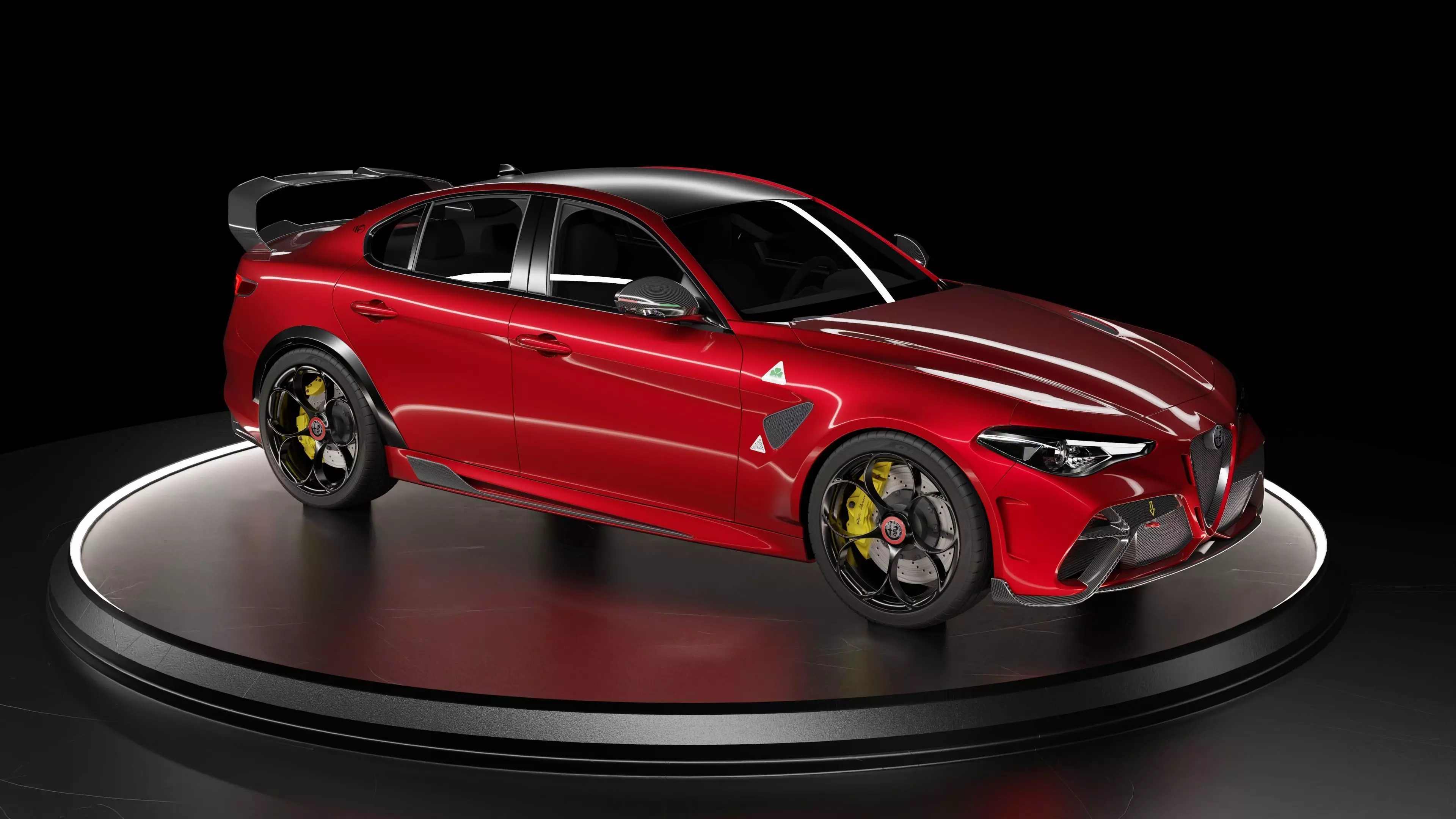 Alfa Romeo Giulia GTAm 3D model_0