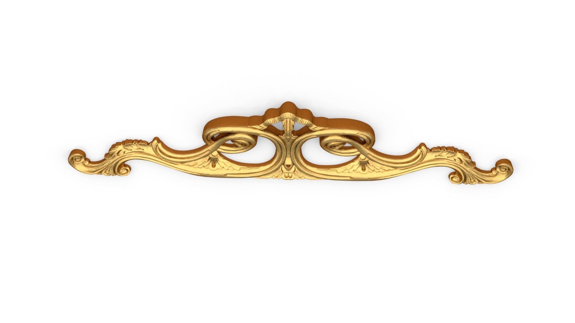 Classic carved decor ornament 360 3D model_4
