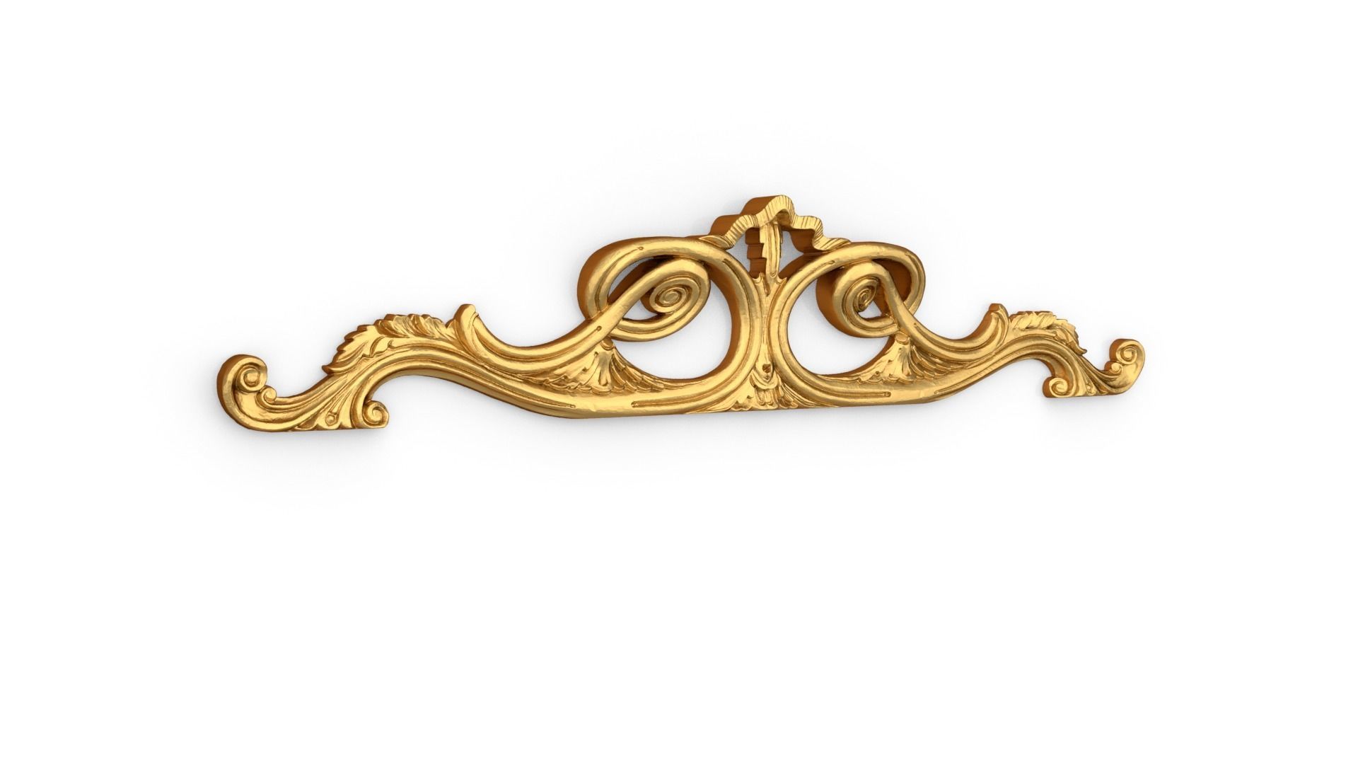 Classic carved decor ornament 360 3D model_1