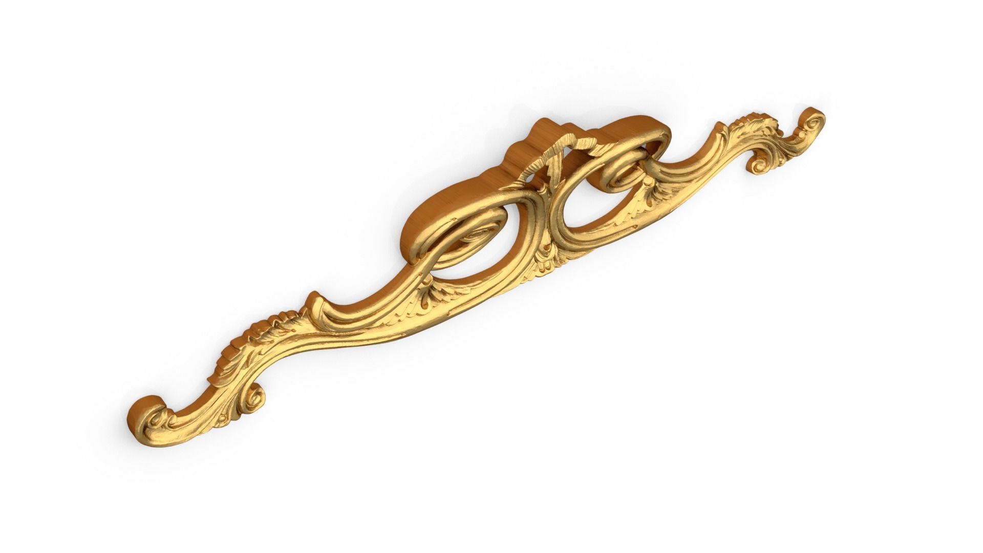 Classic carved decor ornament 360 3D model_5