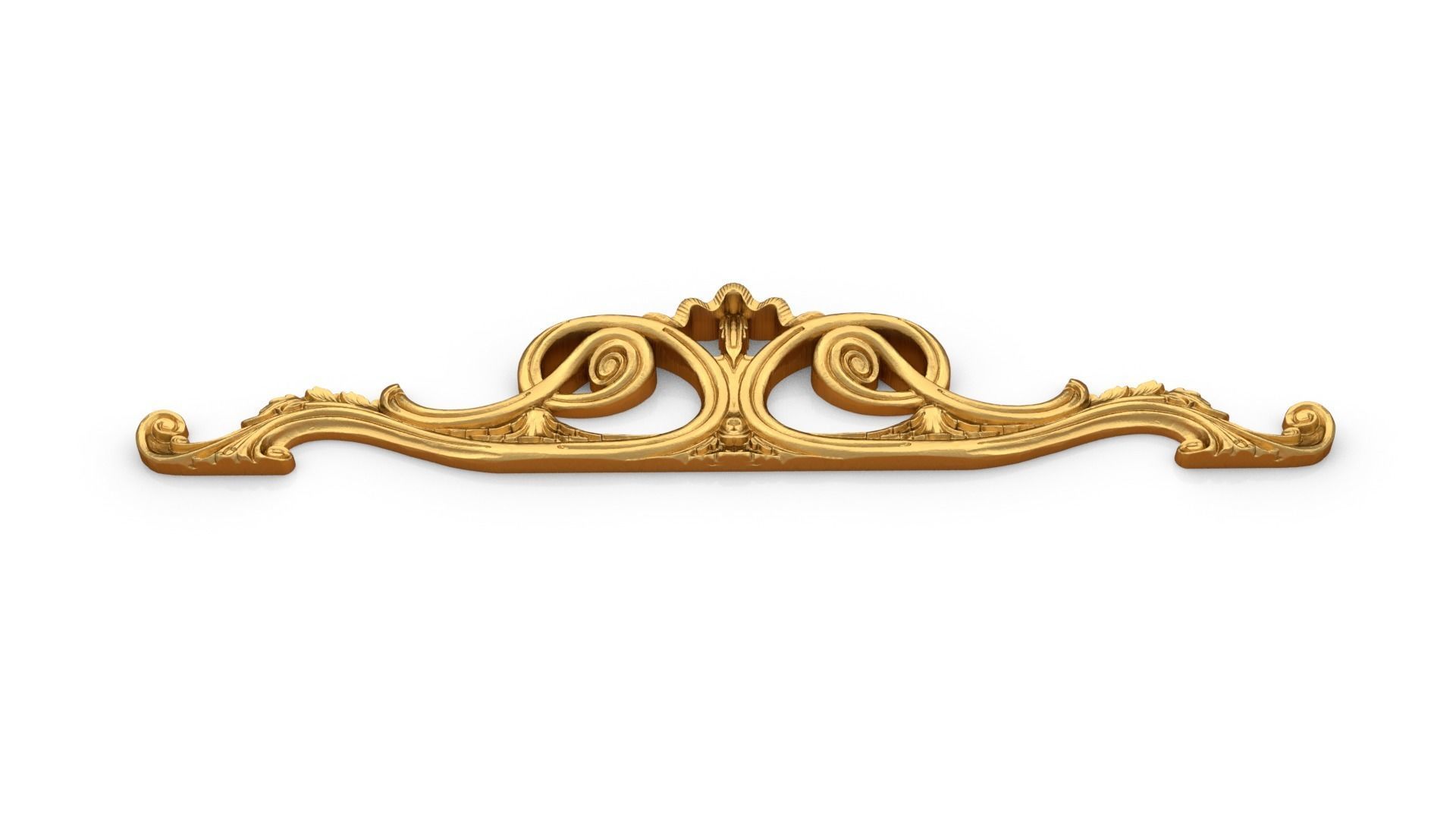 Classic carved decor ornament 360 3D model_3