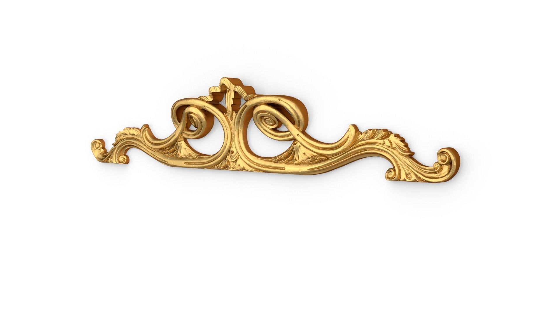 Classic carved decor ornament 360 3D model_2
