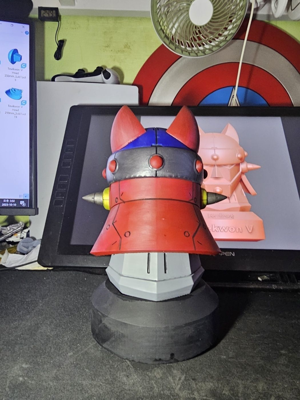 Tewkwon V Head 3D print model_4