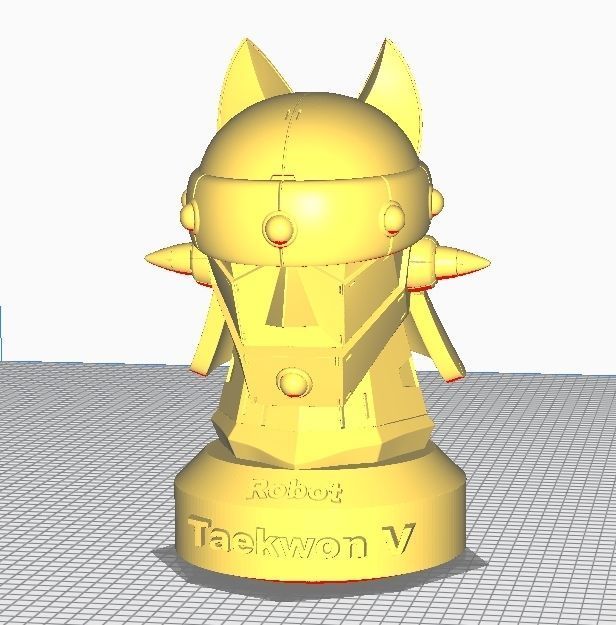 Tewkwon V Head 3D print model_11