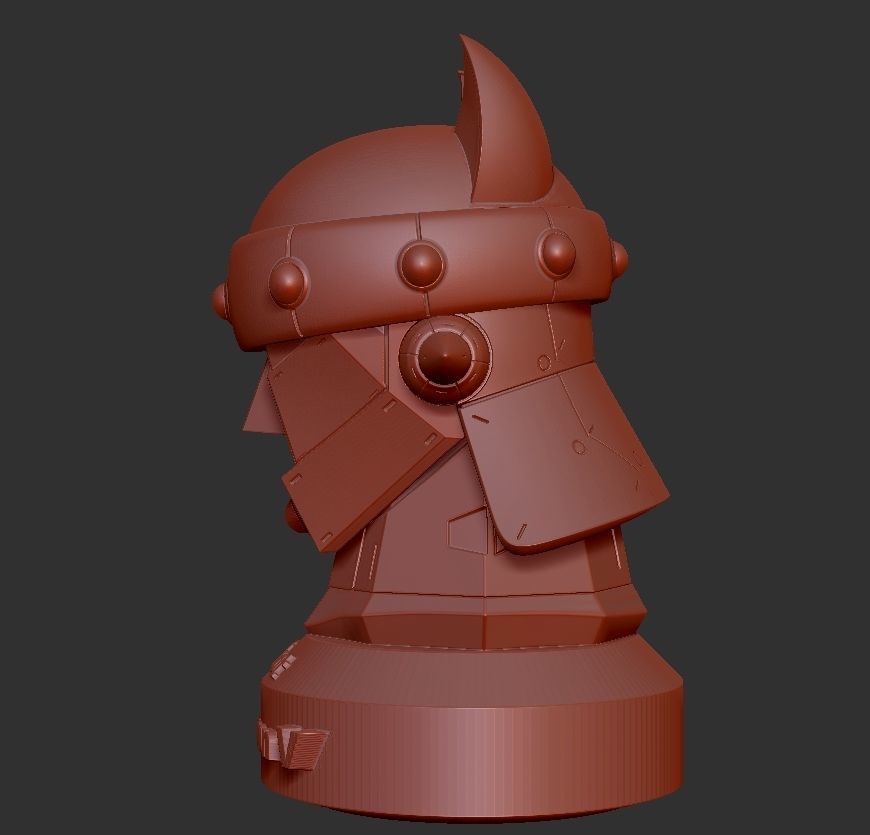 Tewkwon V Head 3D print model_8