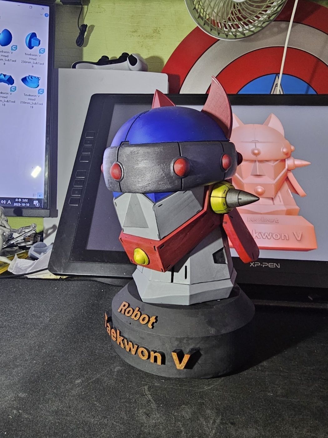 Tewkwon V Head 3D print model_5