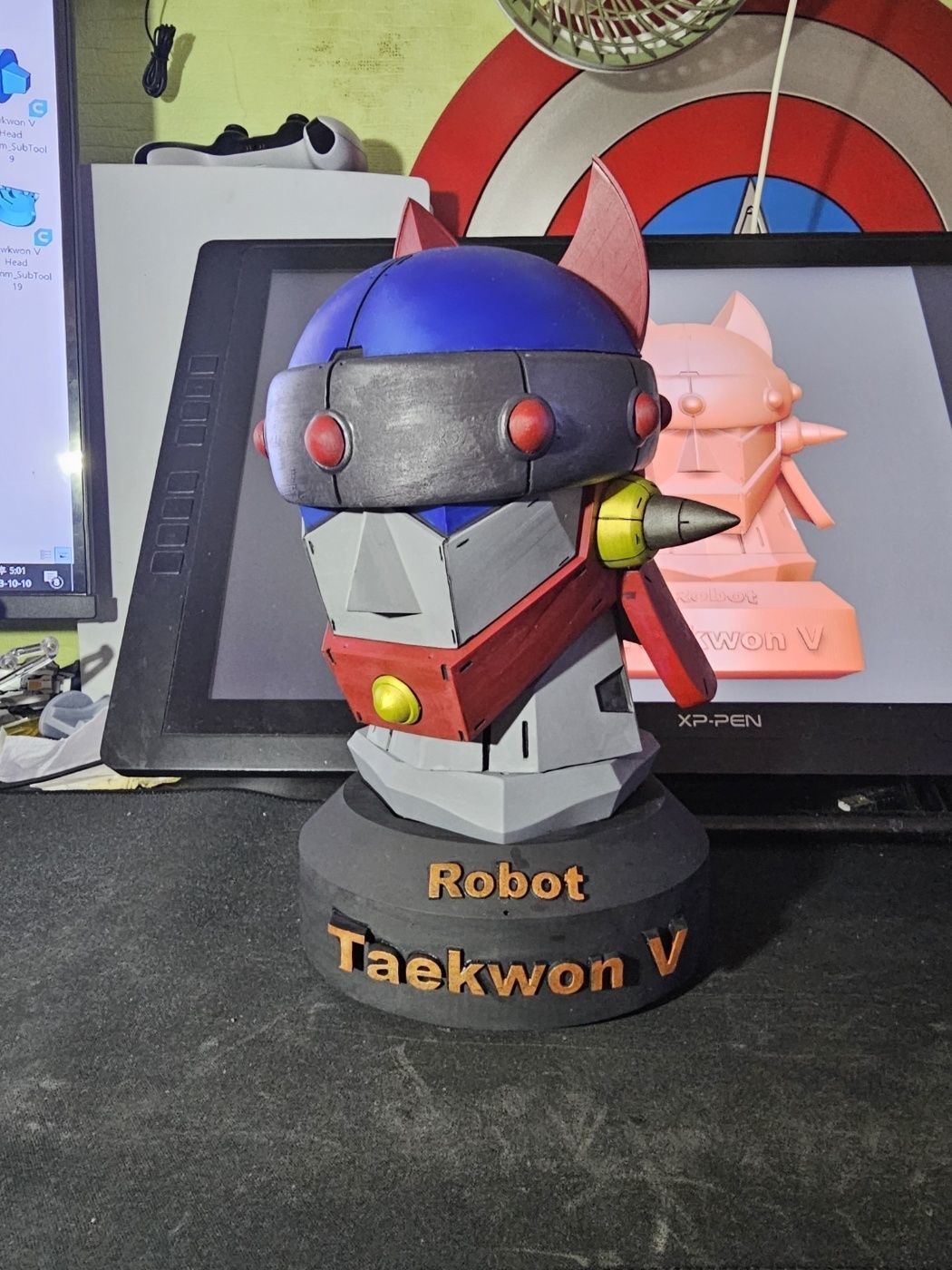 Tewkwon V Head 3D print model_1