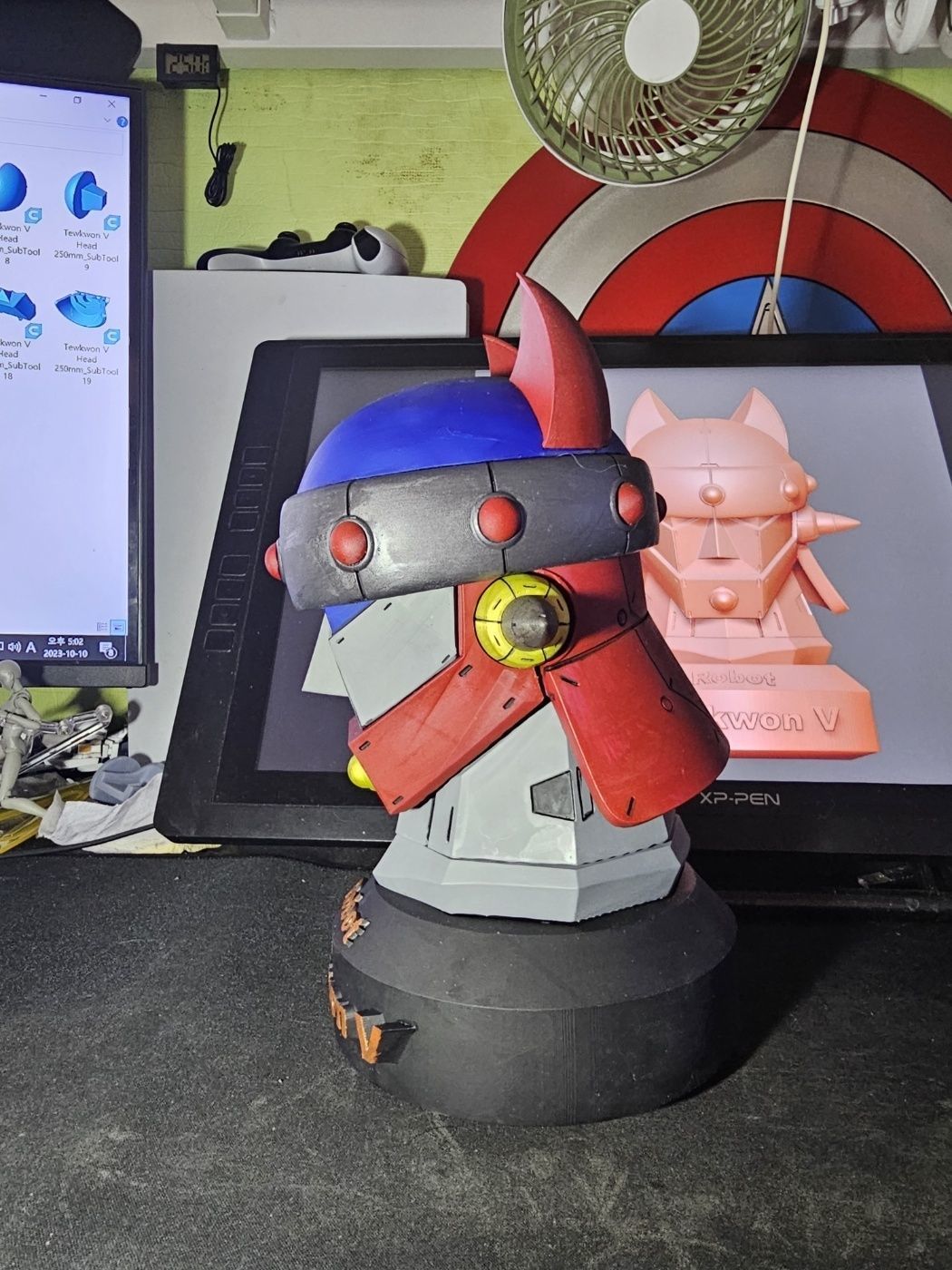 Tewkwon V Head 3D print model_3
