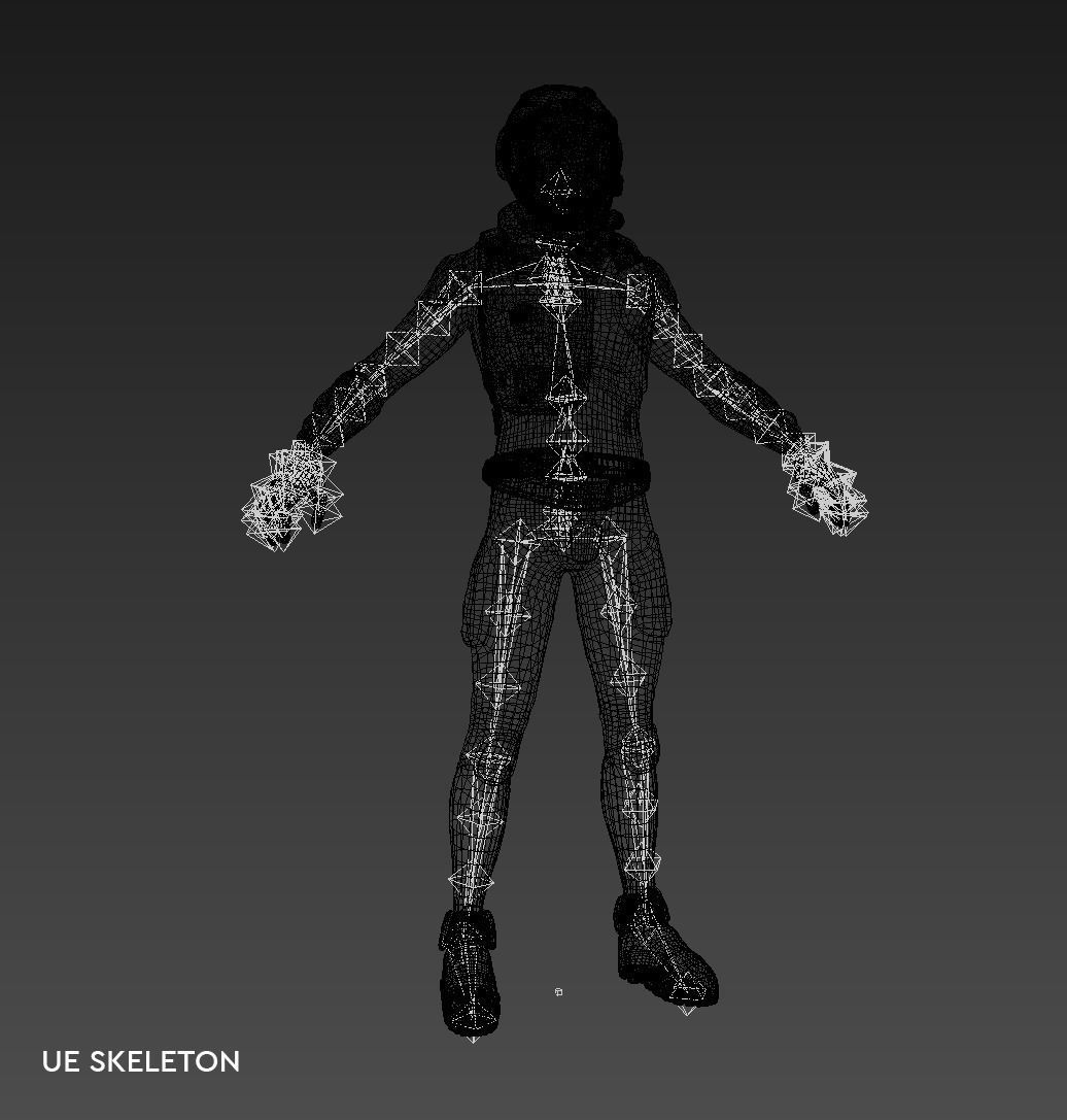 Mars Suit - Male Low-poly 3D model_19