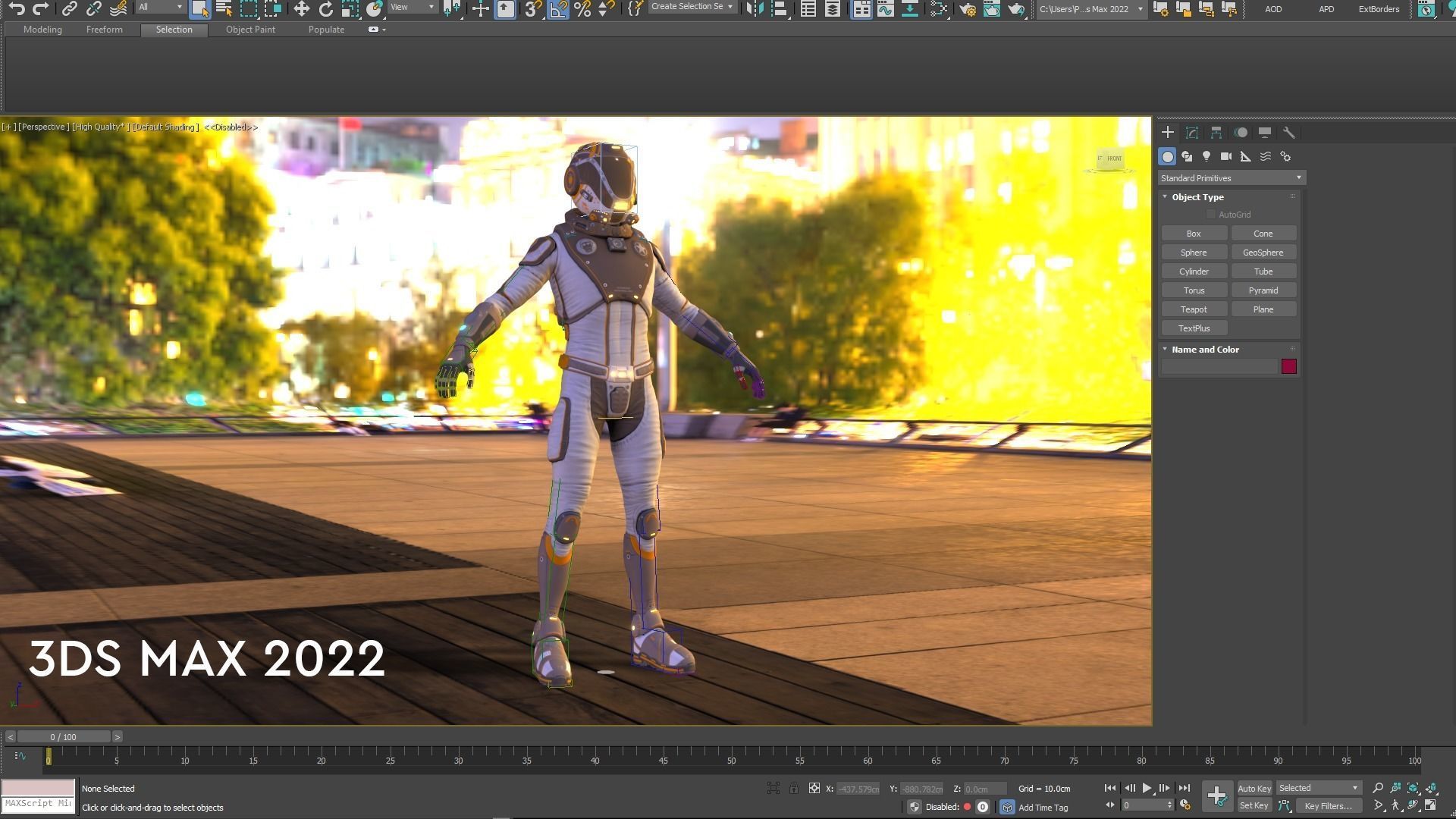 Mars Suit - Male Low-poly 3D model_20