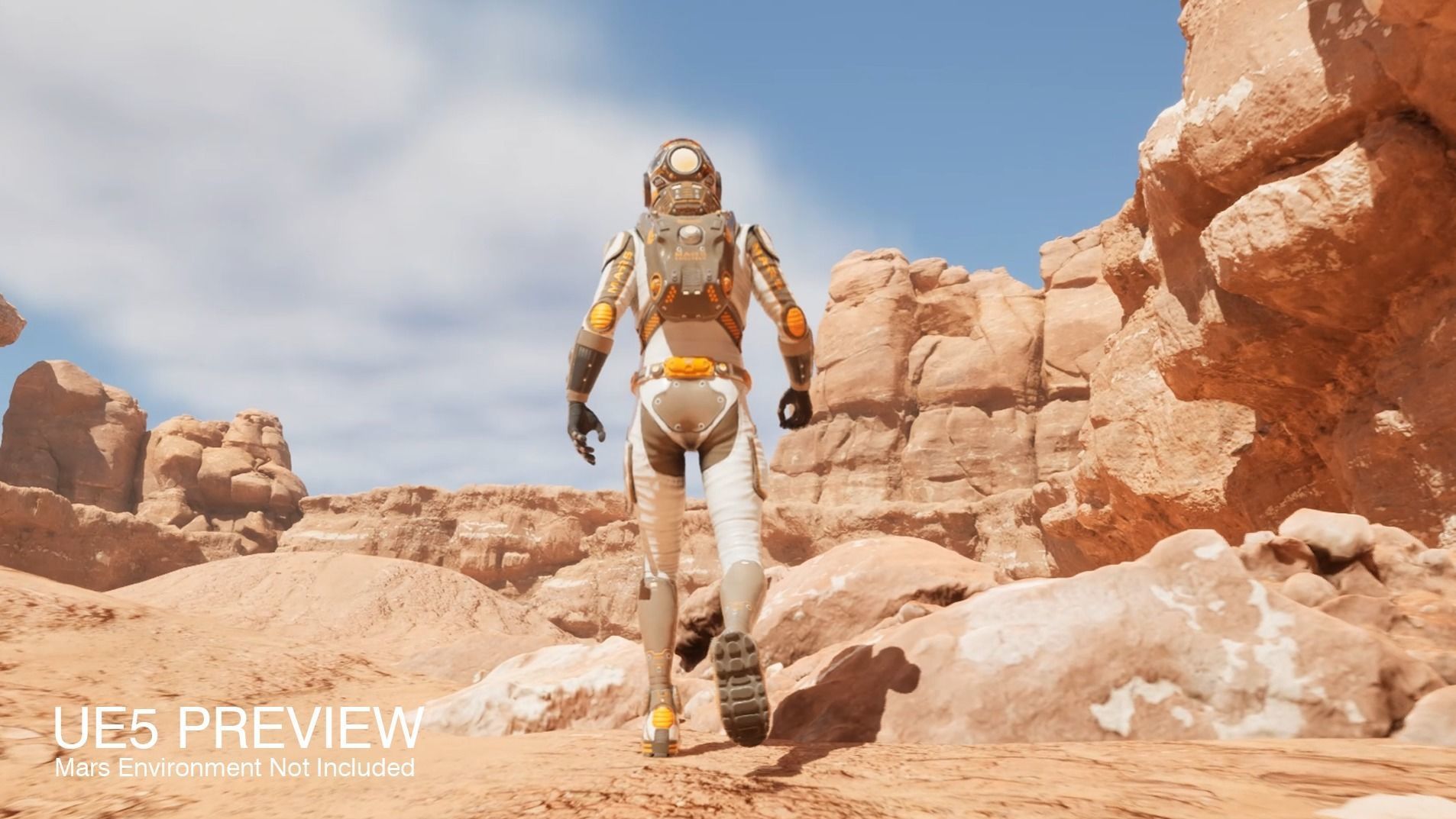 Mars Suit - Male Low-poly 3D model_30