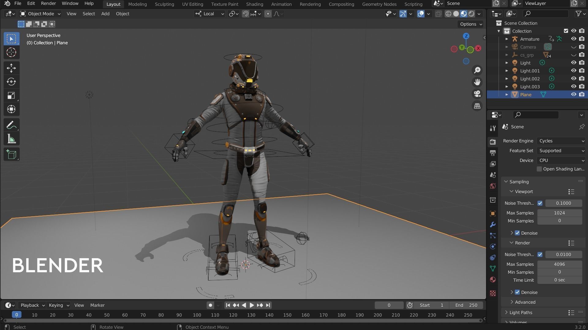 Mars Suit - Male Low-poly 3D model_23