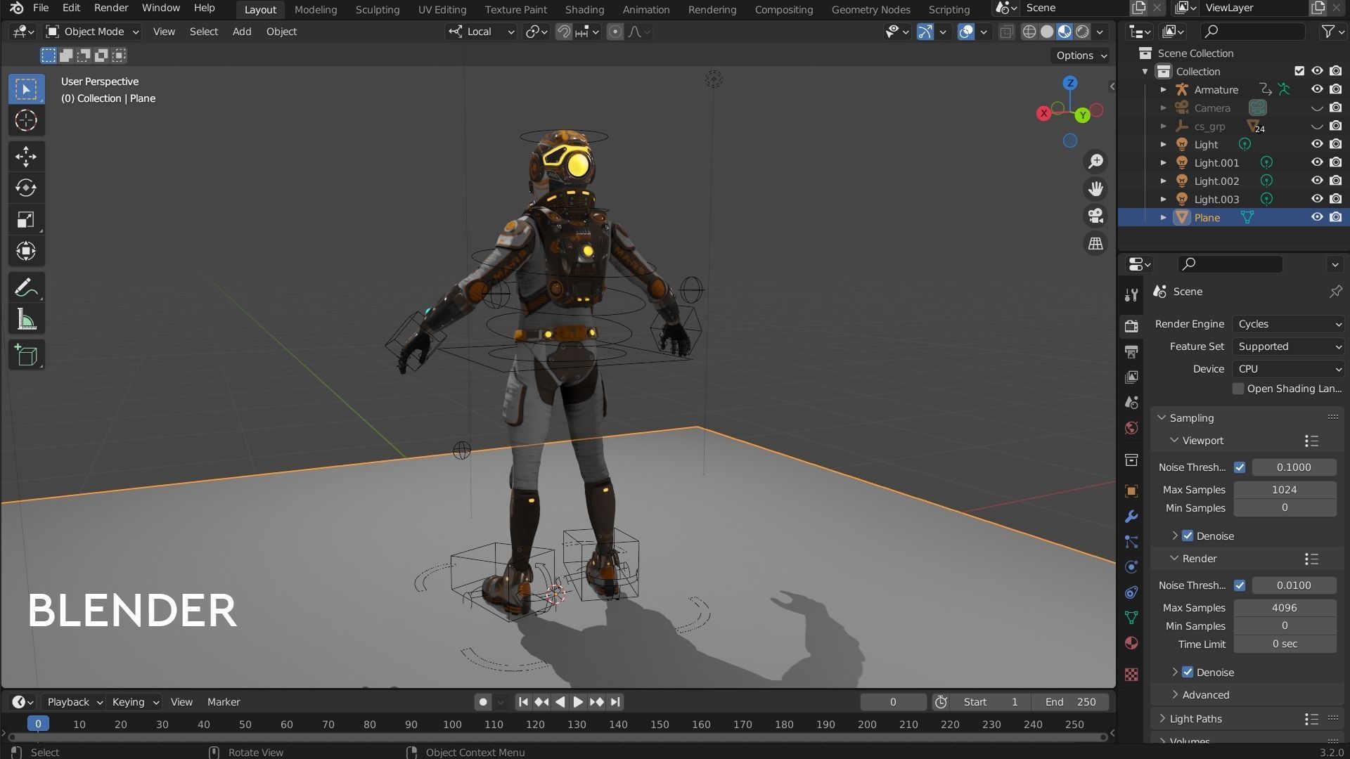 Mars Suit - Male Low-poly 3D model_22