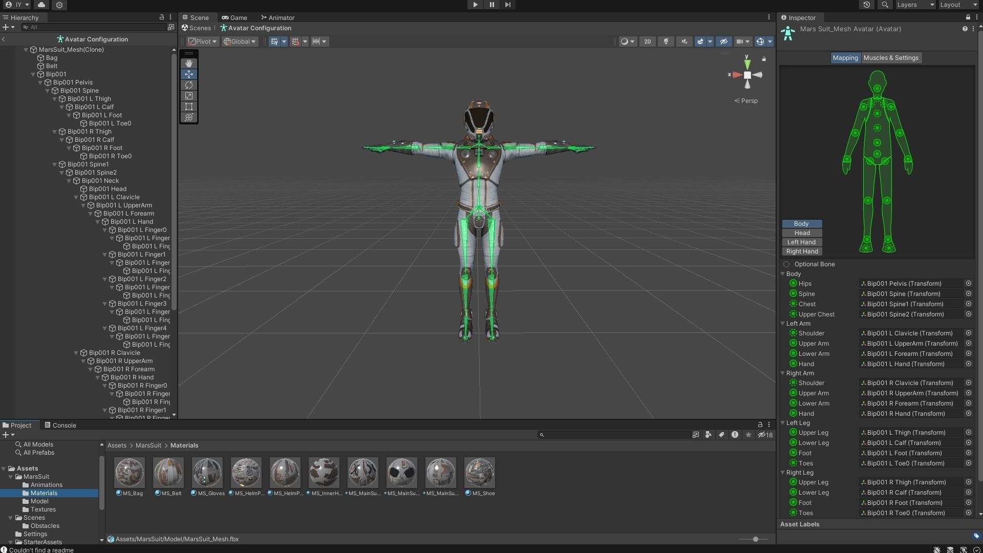 Mars Suit - Male Low-poly 3D model_32