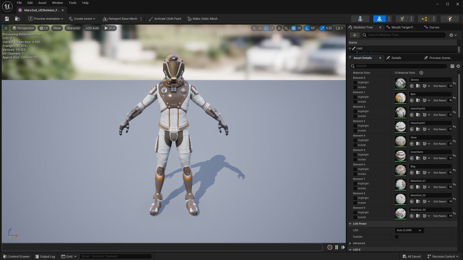 Mars Suit - Male Low-poly 3D model_26
