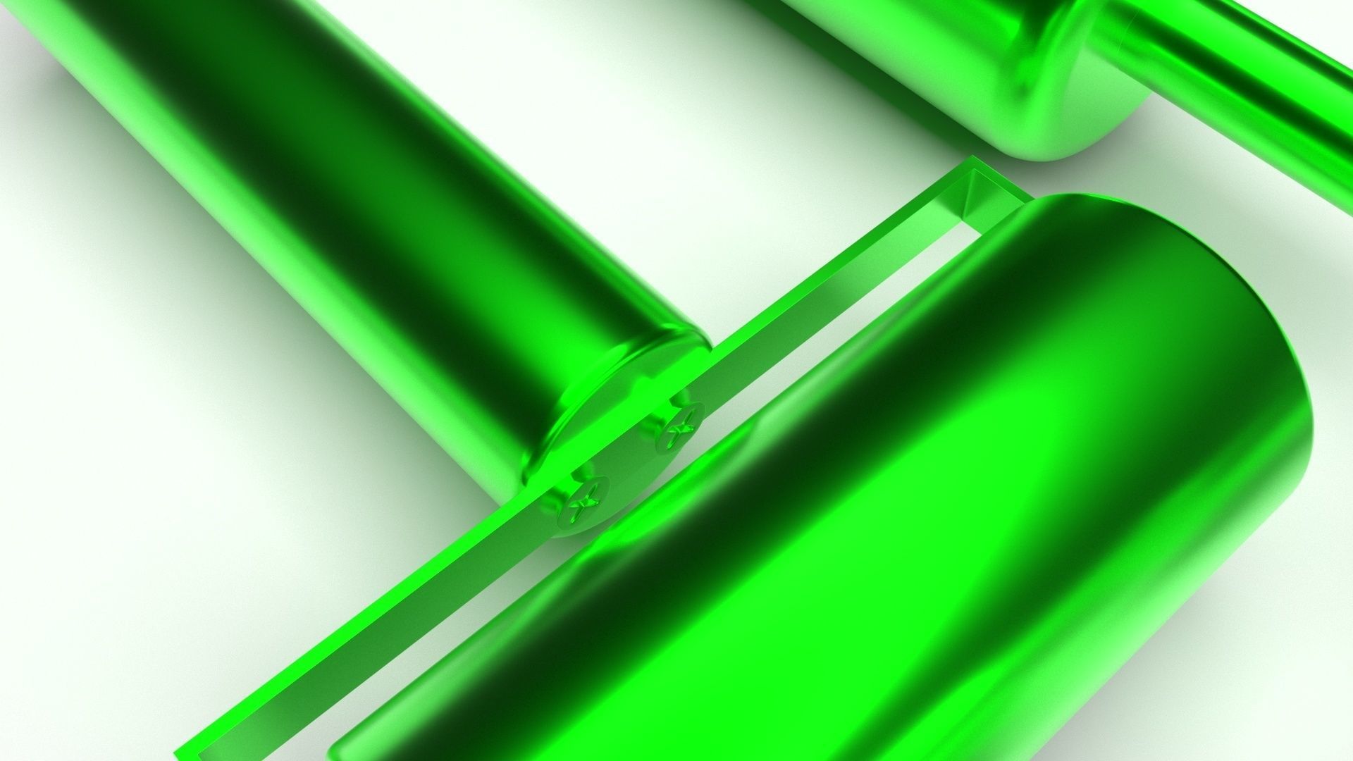 Metallic Rolling Pins Set 3D model_5