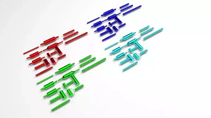 Metallic Rolling Pins Set