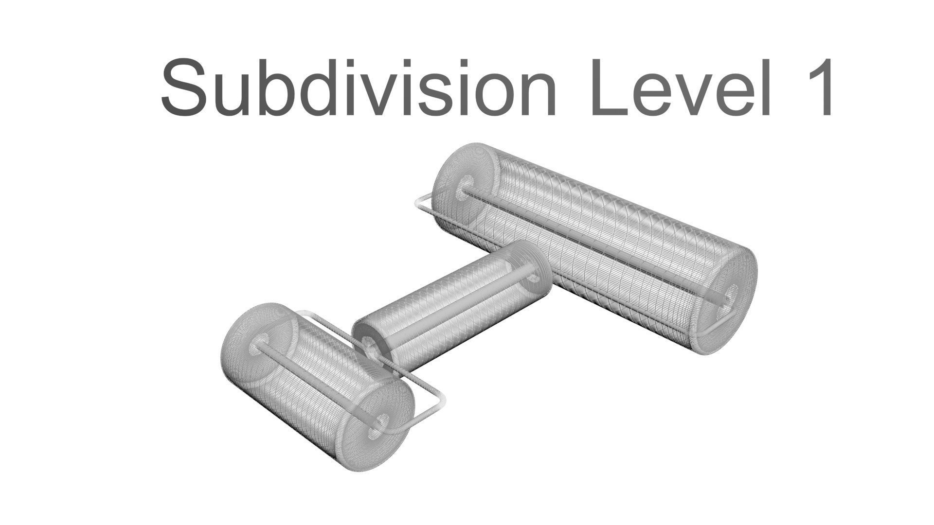 Metallic Rolling Pins Set 3D model_30