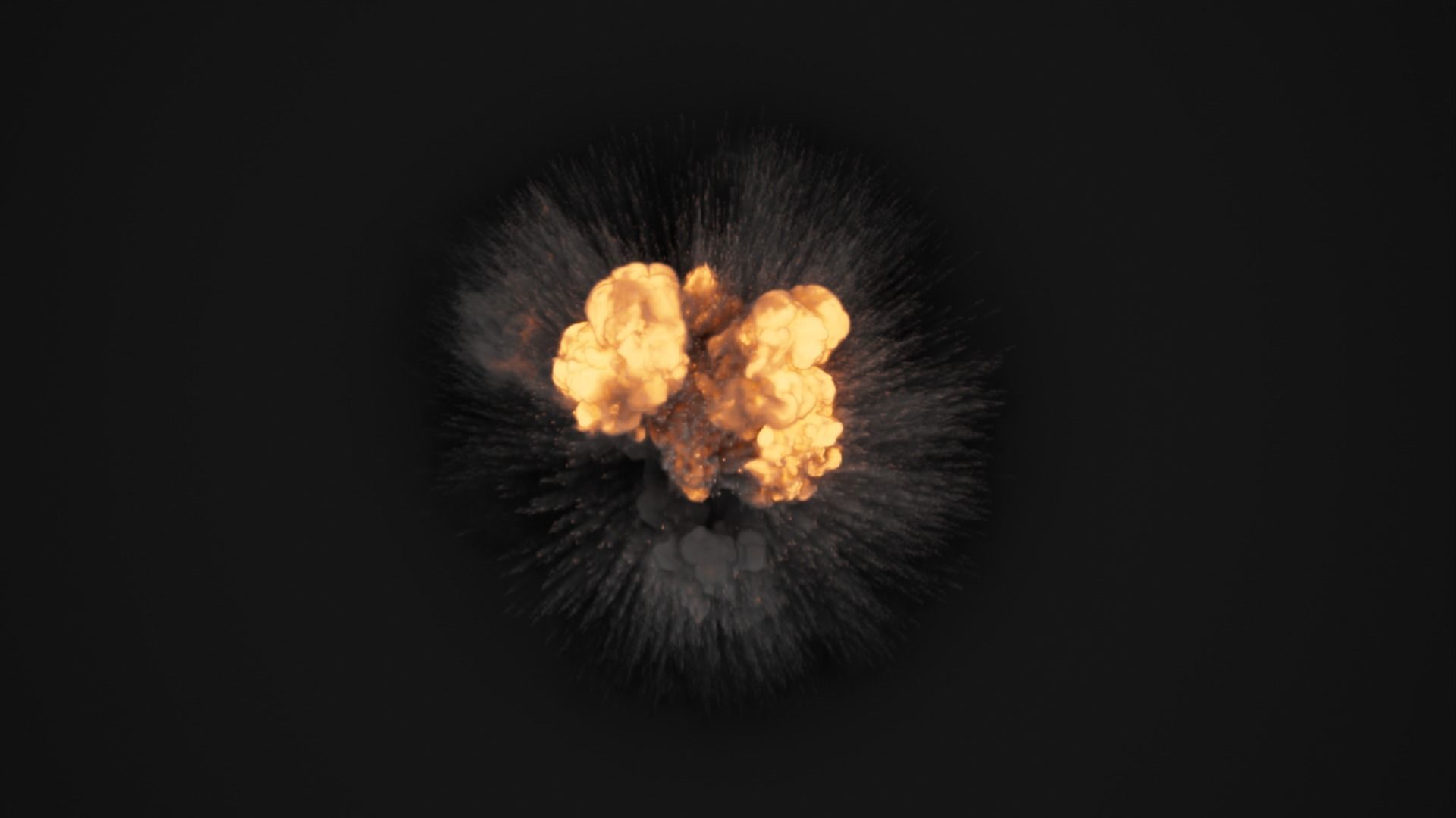 Super Realistic Explosion 2 - vdb animated 3D model_7