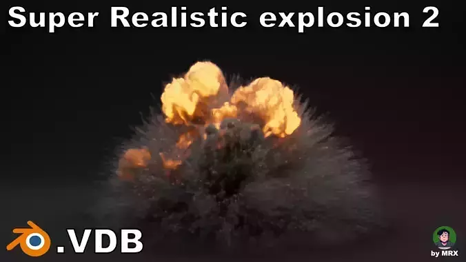 Super Realistic Explosion 2 - vdb animated 3D model