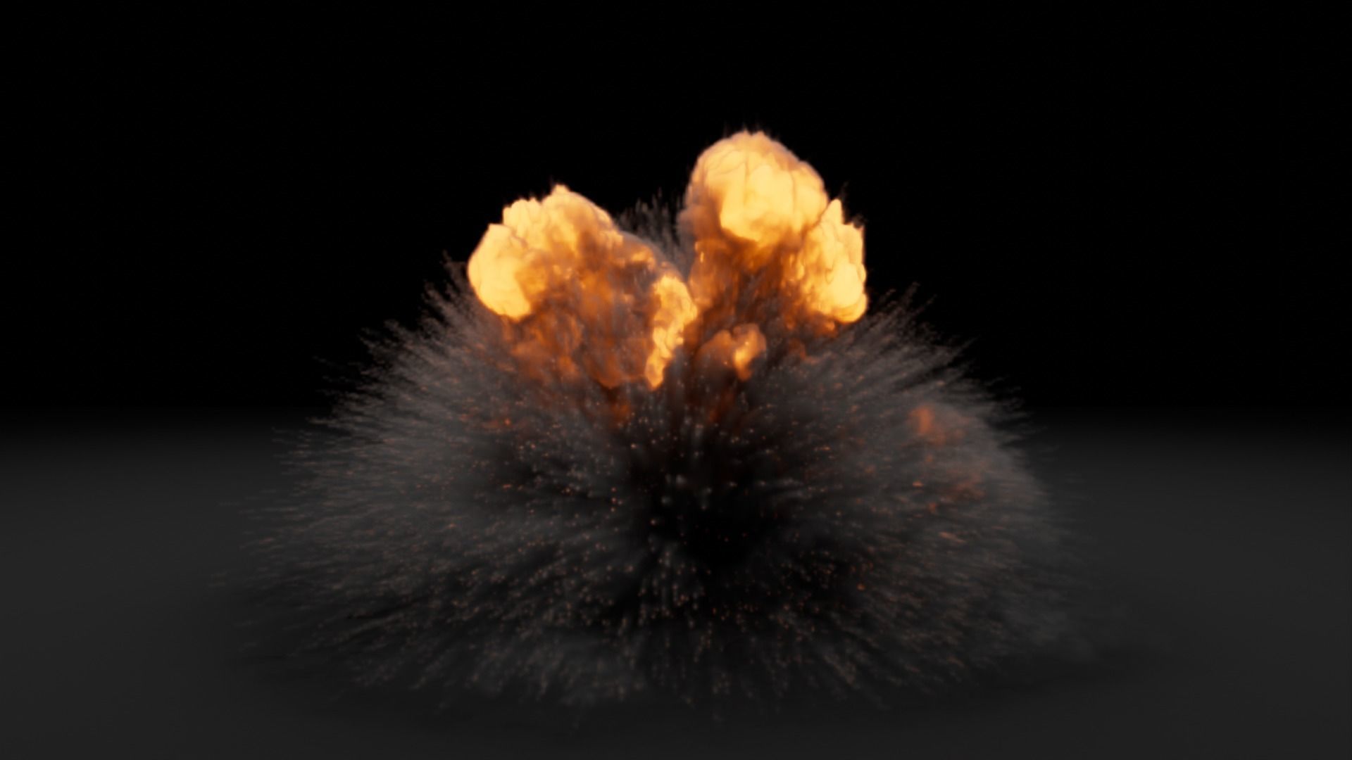 Super Realistic Explosion 2 - vdb animated 3D model_6