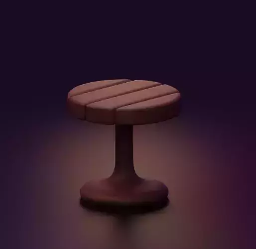 Wood-Table  3D model