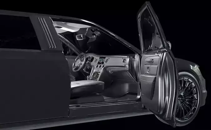 Limousine Luxury Car 3D model
