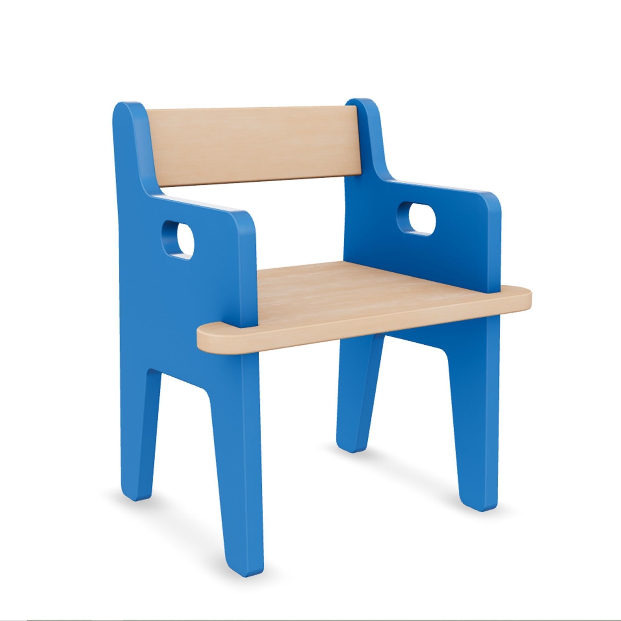 Chair 1 Low-poly 3D model_1