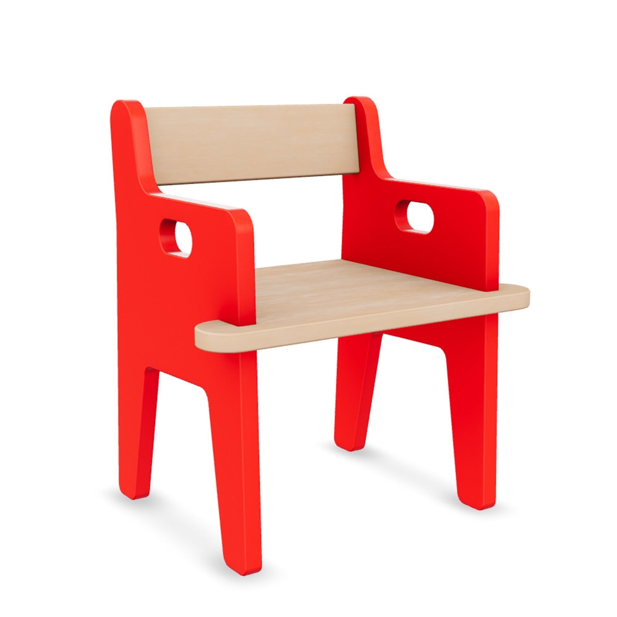 Chair 1 Low-poly 3D model_5