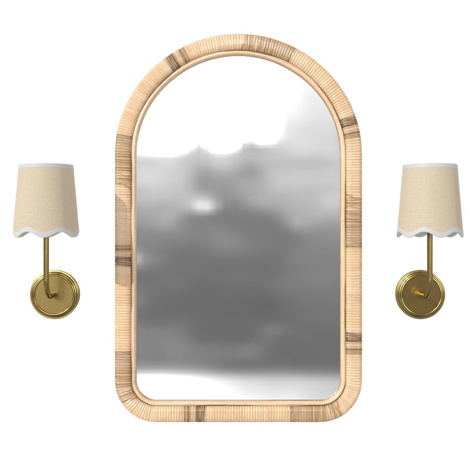 Regina Andrew Ariel Sconce cooper classics brienne wall mirror 3D model_10