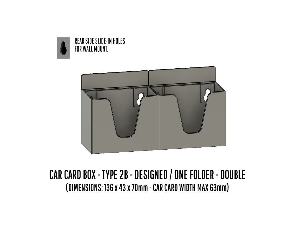 TOOL-0003 Storage for Car cards and Smart phones 15 items 3D print model_12