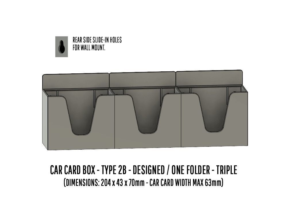 TOOL-0003 Storage for Car cards and Smart phones 15 items 3D print model_13