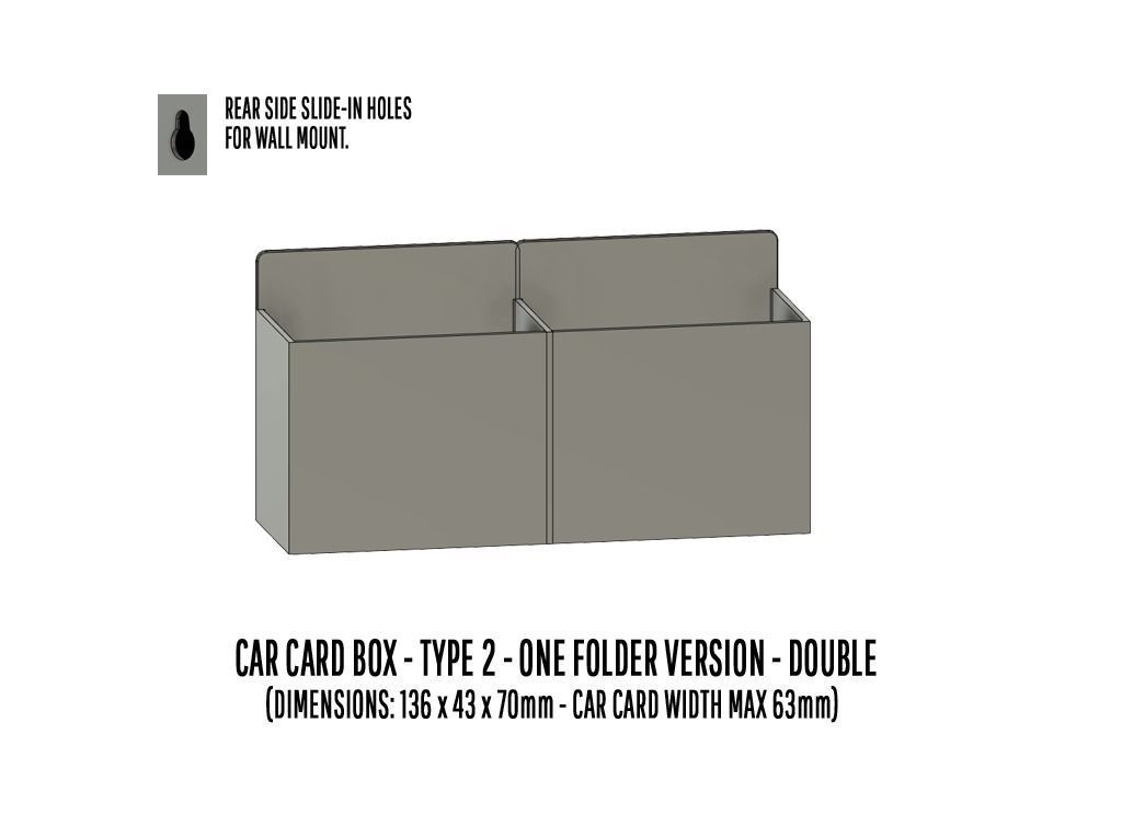 TOOL-0003 Storage for Car cards and Smart phones 15 items 3D print model_7