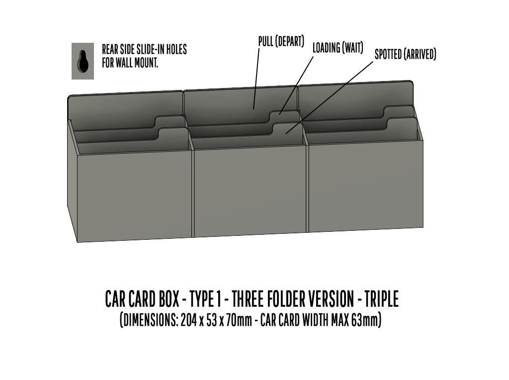 TOOL-0003 Storage for Car cards and Smart phones 15 items 3D print model_5