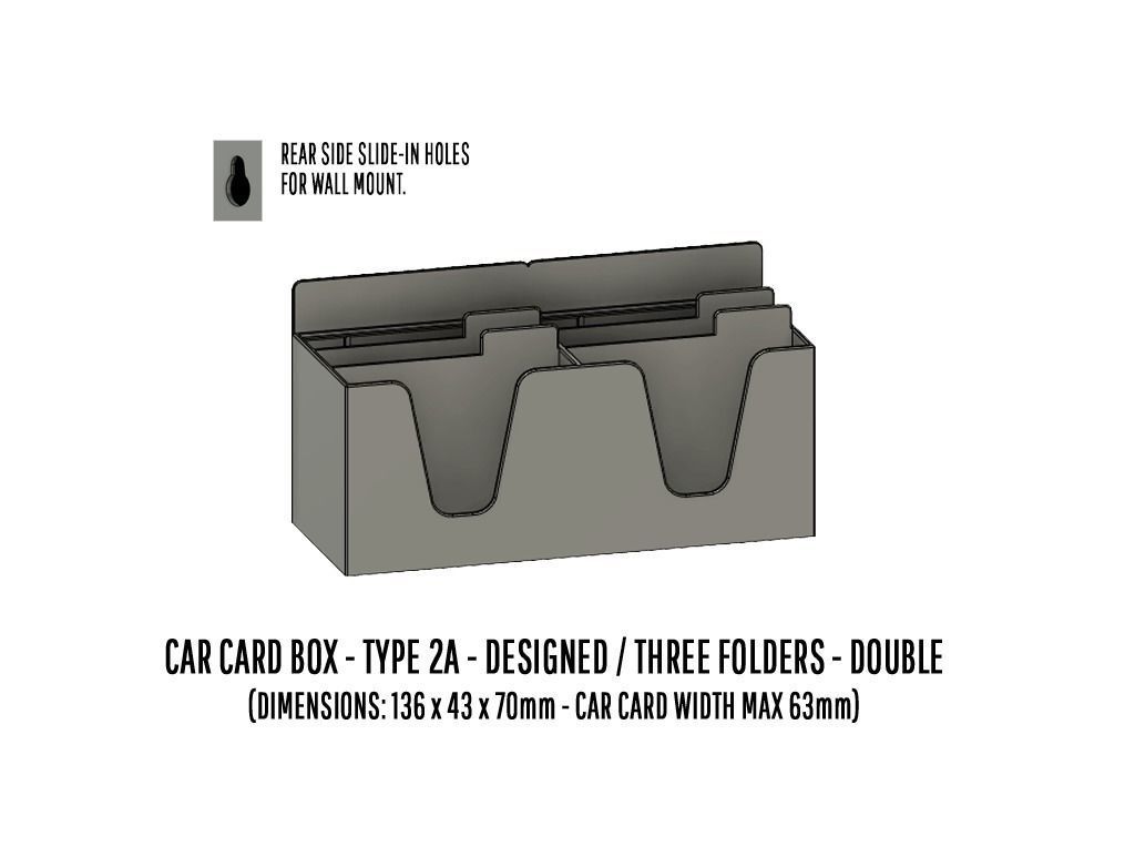 TOOL-0003 Storage for Car cards and Smart phones 15 items 3D print model_10