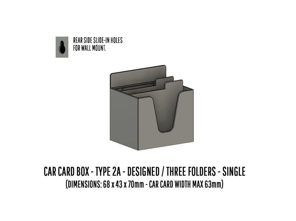 TOOL-0003 Storage for Car cards and Smart phones 15 items 3D print model_9