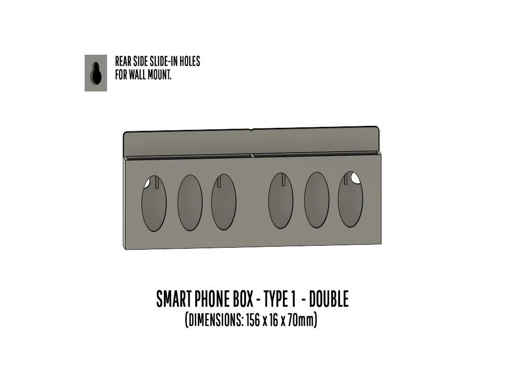 TOOL-0003 Storage for Car cards and Smart phones 15 items 3D print model_16