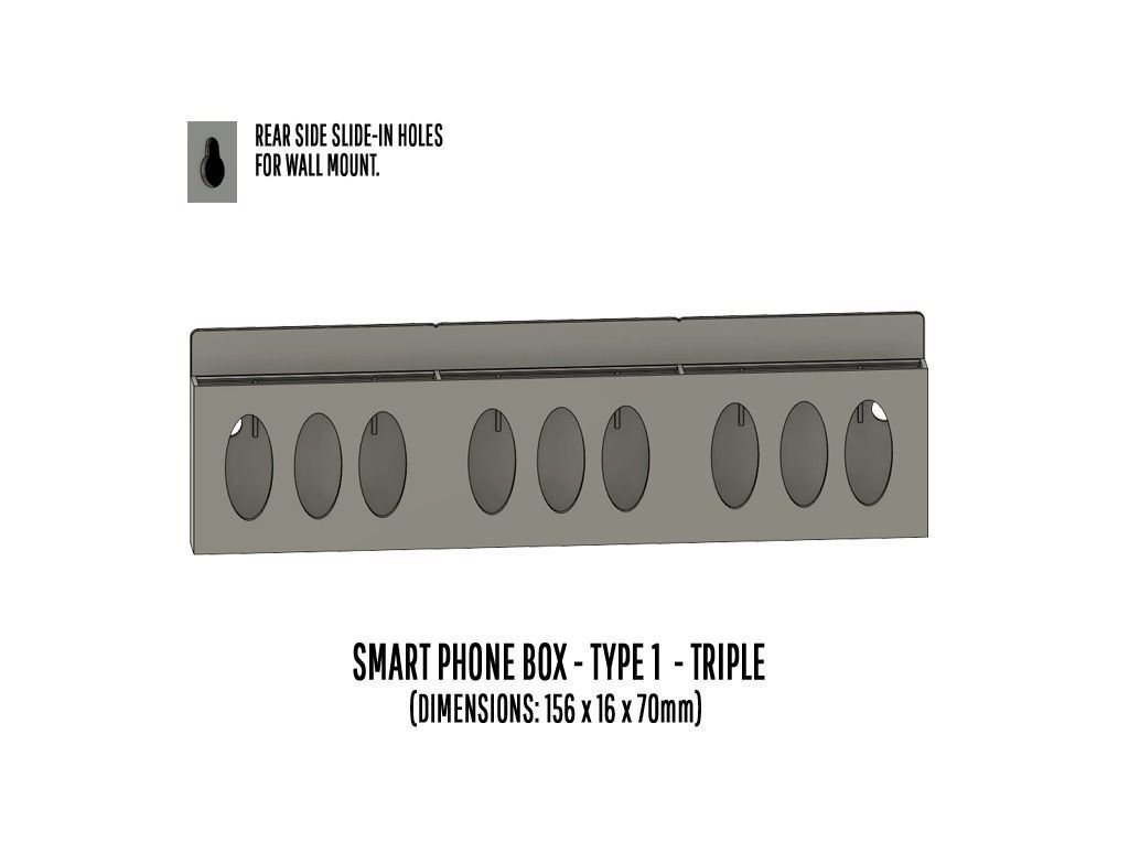 TOOL-0003 Storage for Car cards and Smart phones 15 items 3D print model_17