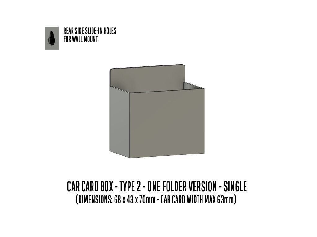 TOOL-0003 Storage for Car cards and Smart phones 15 items 3D print model_6