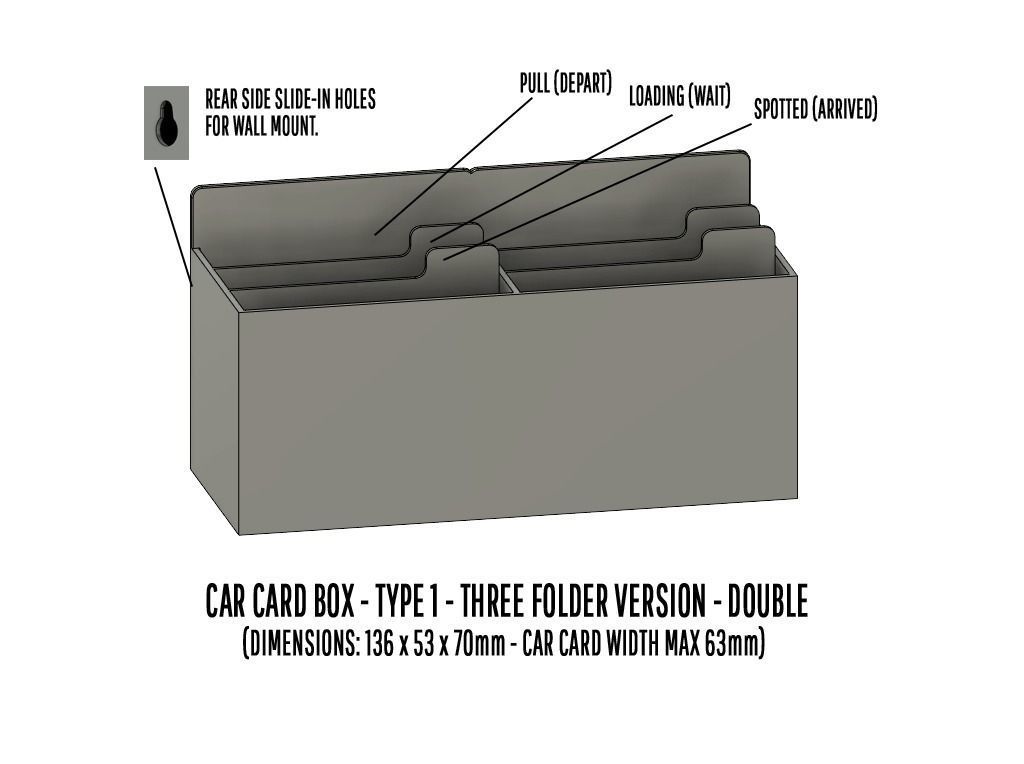 TOOL-0003 Storage for Car cards and Smart phones 15 items 3D print model_4