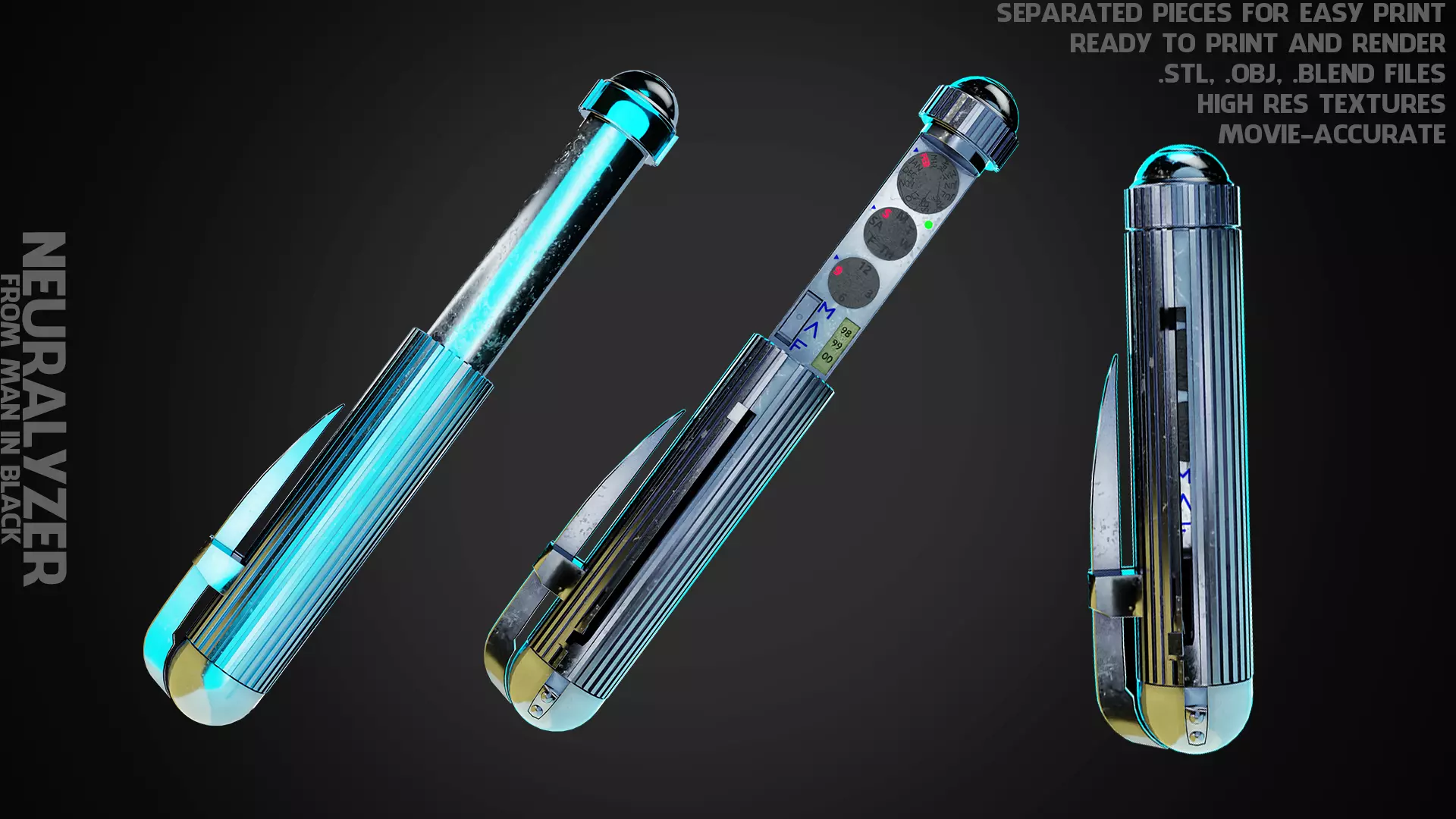 Main In Black Neuralyzer for Cosplay 3D print model_0