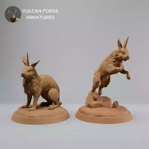 Almiraj Bunnycorn dnd mini Pre-Supported - Two variations 3D print model
