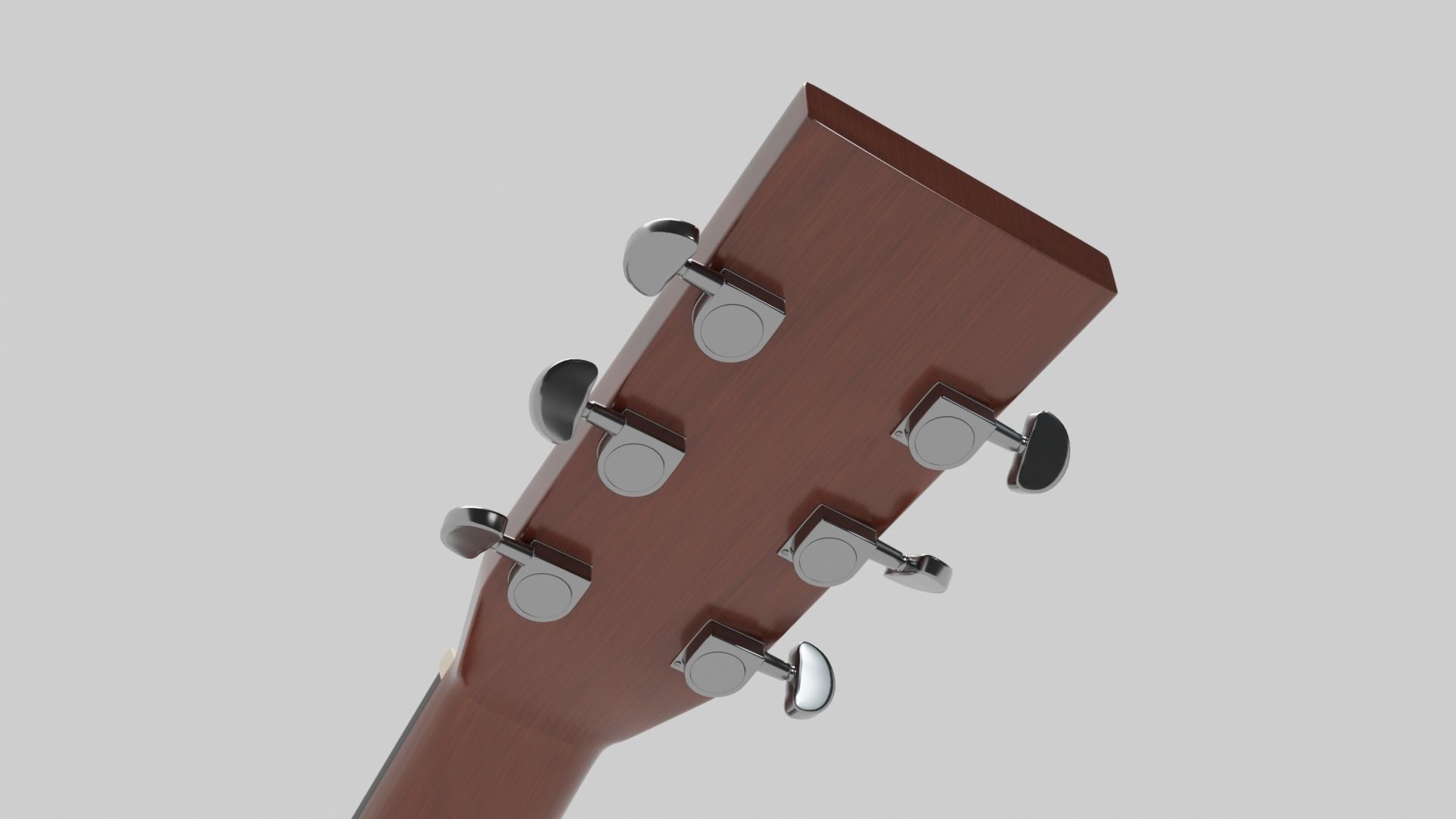 acoustic guitar 3D model_4