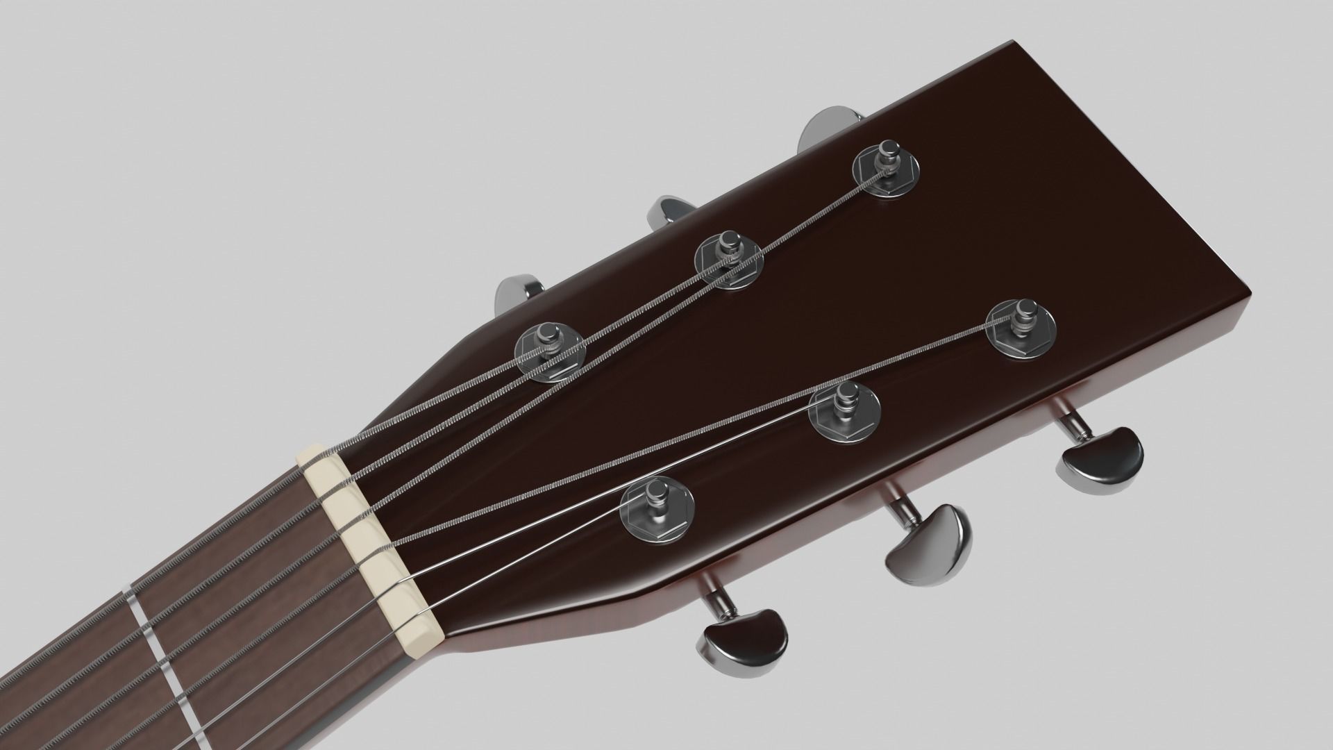 acoustic guitar 3D model_3