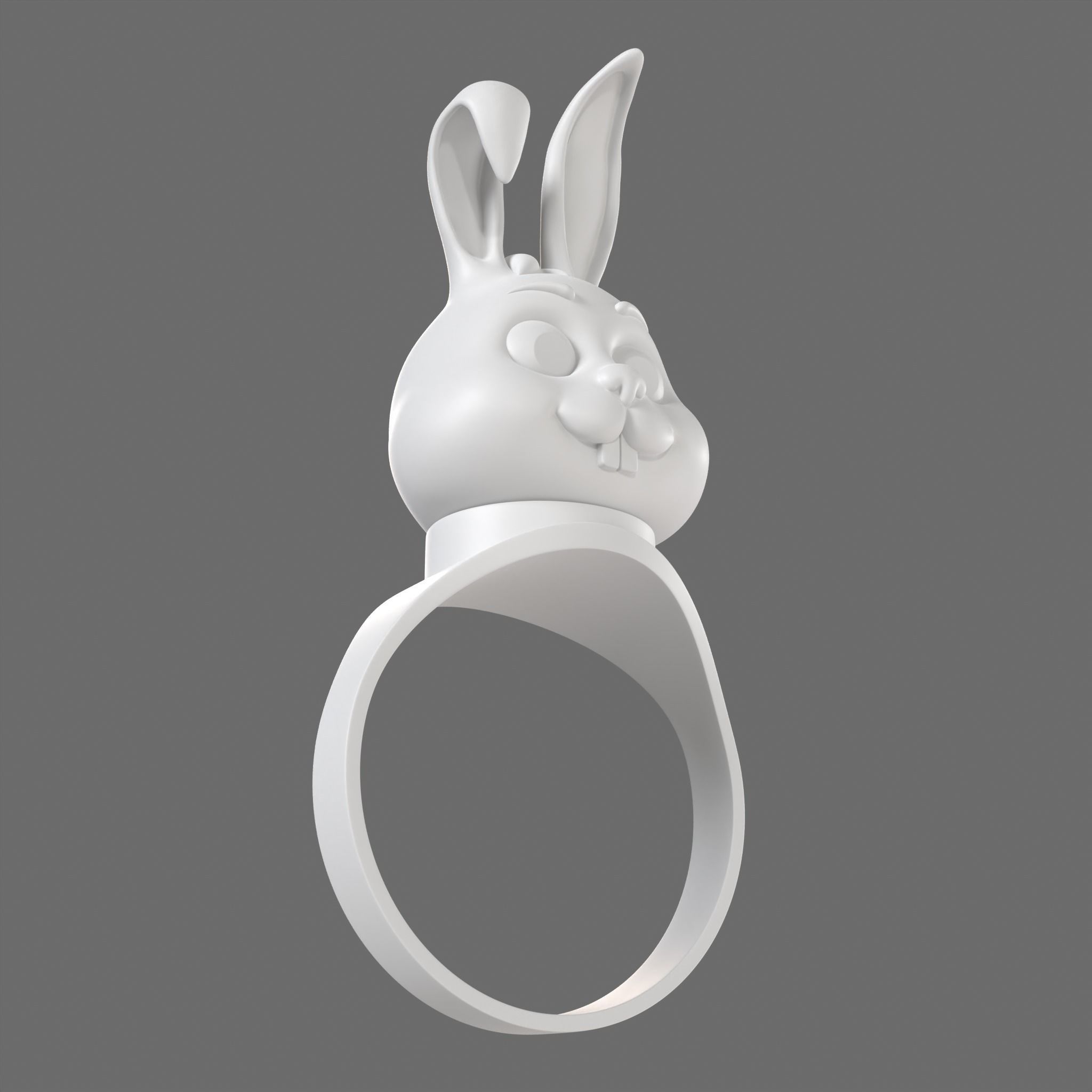 Rabbit Ring Print 3D print model_3