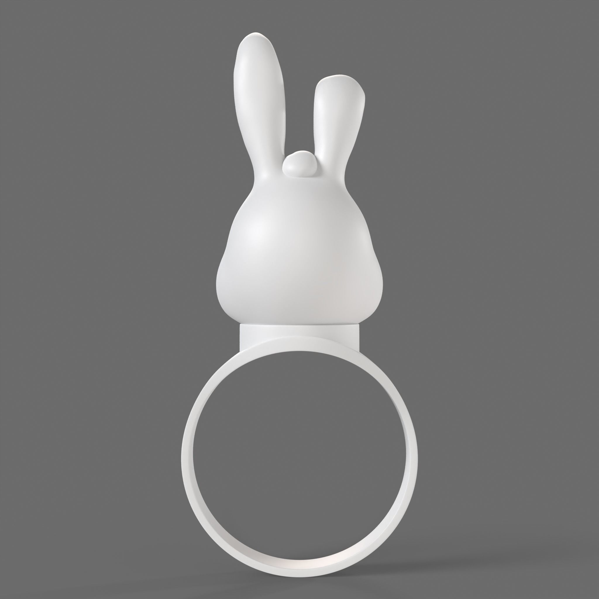 Rabbit Ring Print 3D print model_2