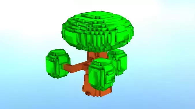 Climbing tree Free low-poly 3D model