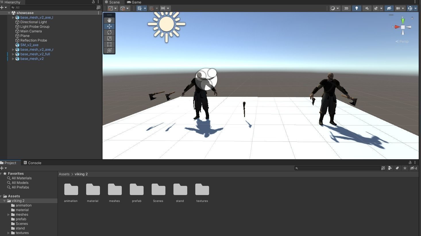 Viking 2 A pose Low-poly character redy for games Low-poly 3D model_19