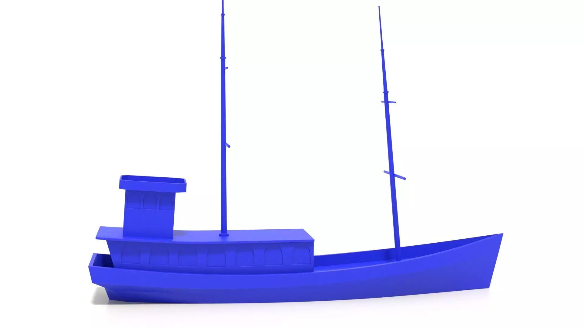 Pirate a simple model of a cruise ship from Kolobrzeg Baltic Sea 3D print model